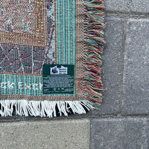 Goodwin Weavers Oregon Lighthouse Tapestry 64x45 Blanket House Cottage Florance - Picture 10 of 16